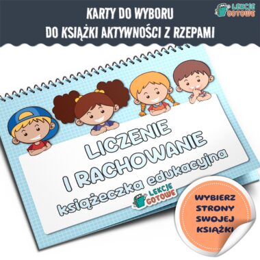 książeczki edukacyjne liczenie i rachowanie edukacja matematyczna lamibook pomoce na rzepy materiały do druku dla dzieci