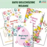 kartki okolicznościowe Wielkanoc święta pdf do druku pisanki zajączek praca plastyczna
