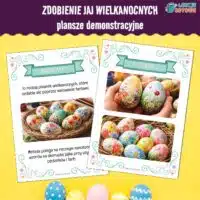 zdobienie jaj wielkanocnych wielkanoc plansze demonstracyjne święta pisanki dla dzieci pomoce dydaktyczne prace plastyczne