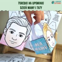 torebki na upominki dzień mamy matki i taty ojca do druku pdf prezent pamiątka pomysły materiały