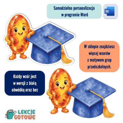 biret dla grupy przedszkolnej pdf dyplomy dyplom zakończenie roku przedszkole dla dzieci bursztynki bursztyny