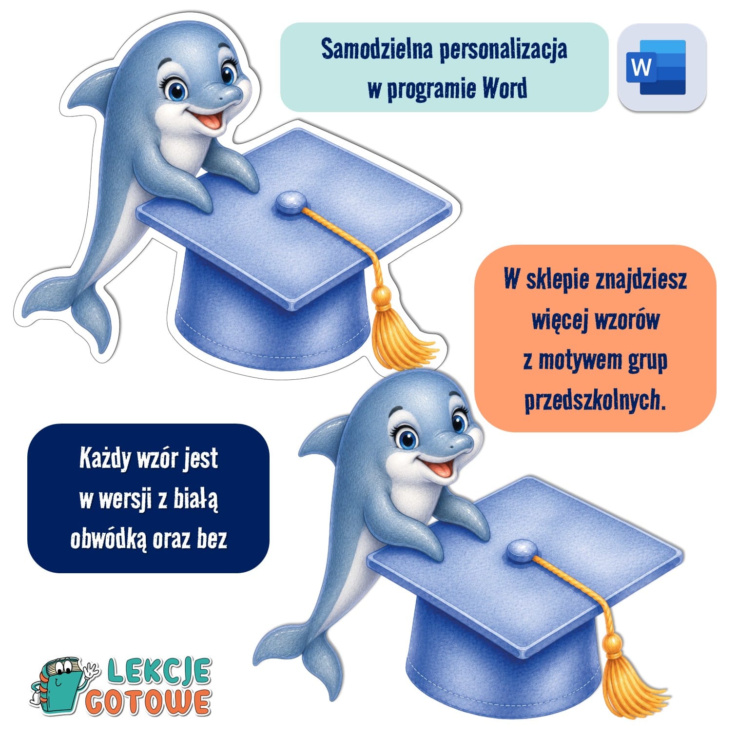 biret dla grupy przedszkolnej pdf dyplomy dyplom zakończenie roku przedszkole dla dzieci delfiny delfinki