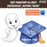 biret dla grupy przedszkolnej pdf dyplomy dyplom zakończenie roku przedszkole dla dzieci kacperki duszki
