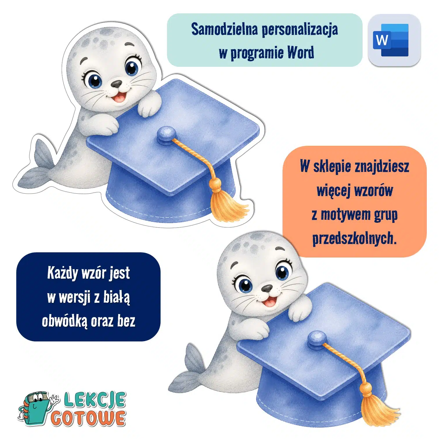 biret dla grupy przedszkolnej pdf dyplomy dyplom zakończenie roku przedszkole dla dzieci jagódki foki foczki