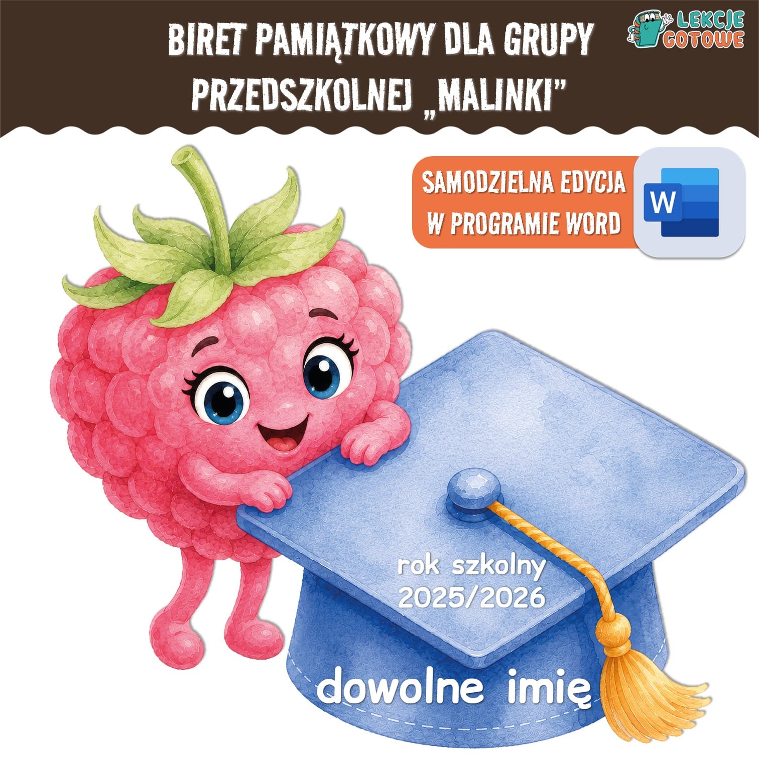 biret dla grupy przedszkolnej pdf dyplomy dyplom zakończenie roku przedszkole dla dzieci jagódki maliny malinki