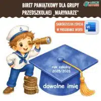 Marynarze biret dla grupy przedszkolnej pdf dyplomy dyplom zakończenie roku przedszkole dla dzieci