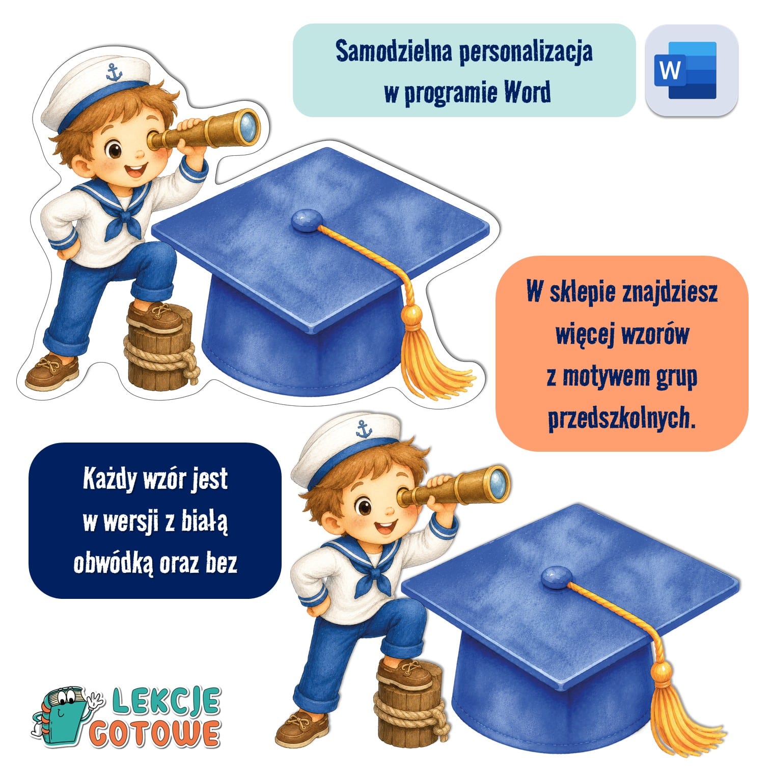 Marynarze biret dla grupy przedszkolnej pdf dyplomy dyplom zakończenie roku przedszkole dla dzieci
