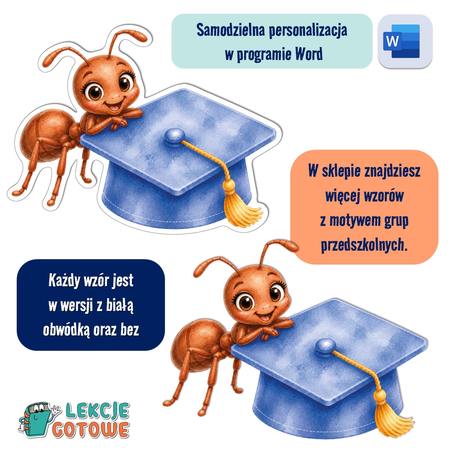biret dla grupy przedszkolnej pdf dyplomy dyplom zakończenie roku przedszkole dla dzieci mrówki mróweczki