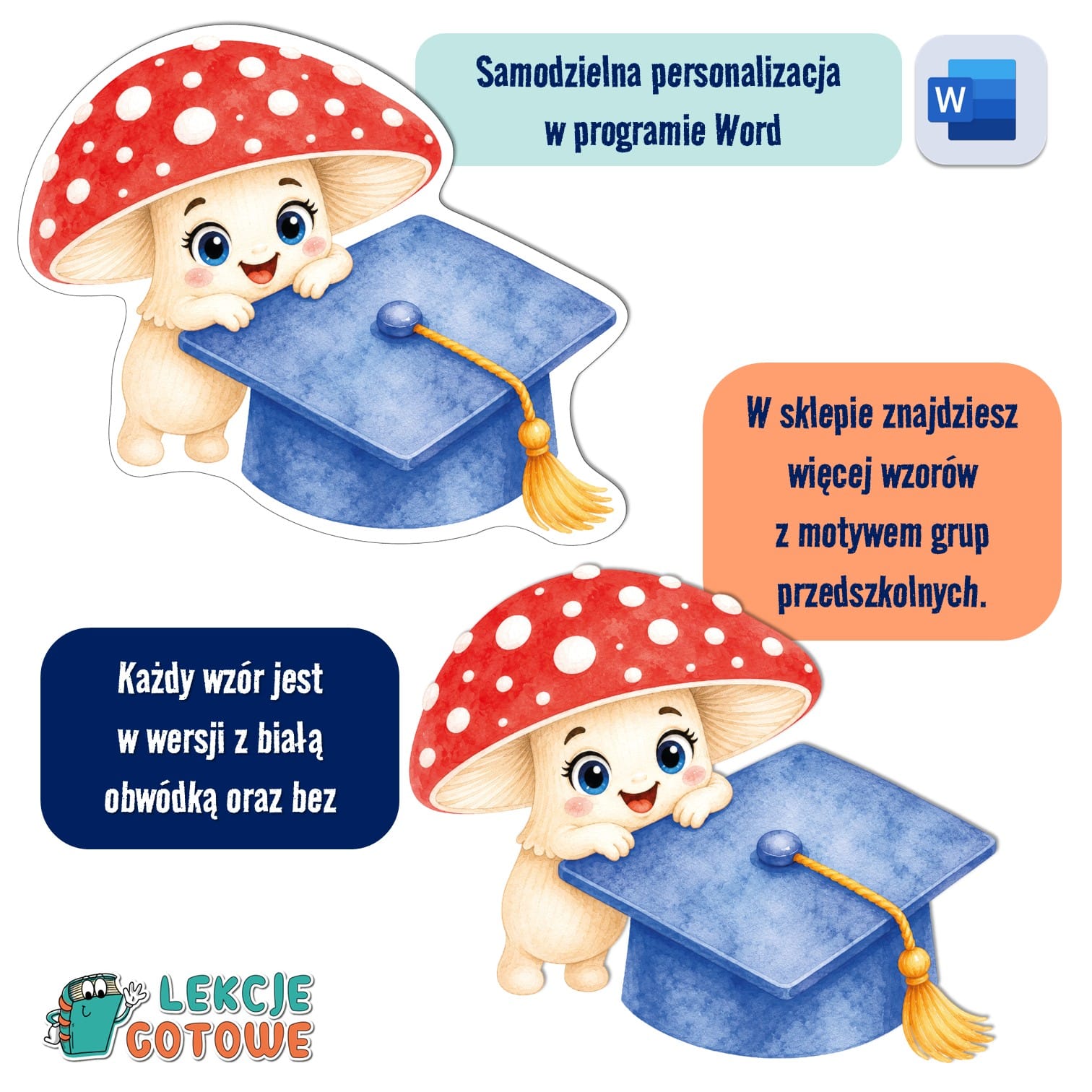 biret dla grupy przedszkolnej pdf dyplomy dyplom zakończenie roku przedszkole dla dzieci jagódki muchomorki muchomory