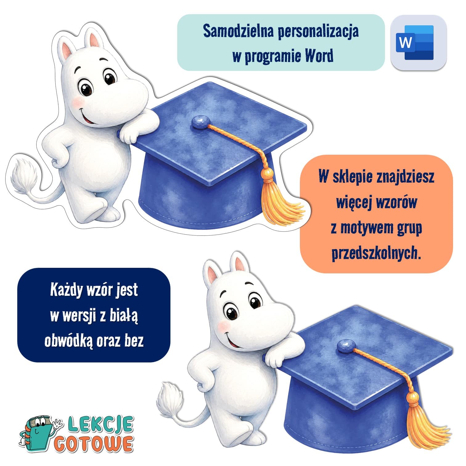biret dla grupy przedszkolnej pdf dyplomy dyplom zakończenie roku przedszkole dla dzieci muminki