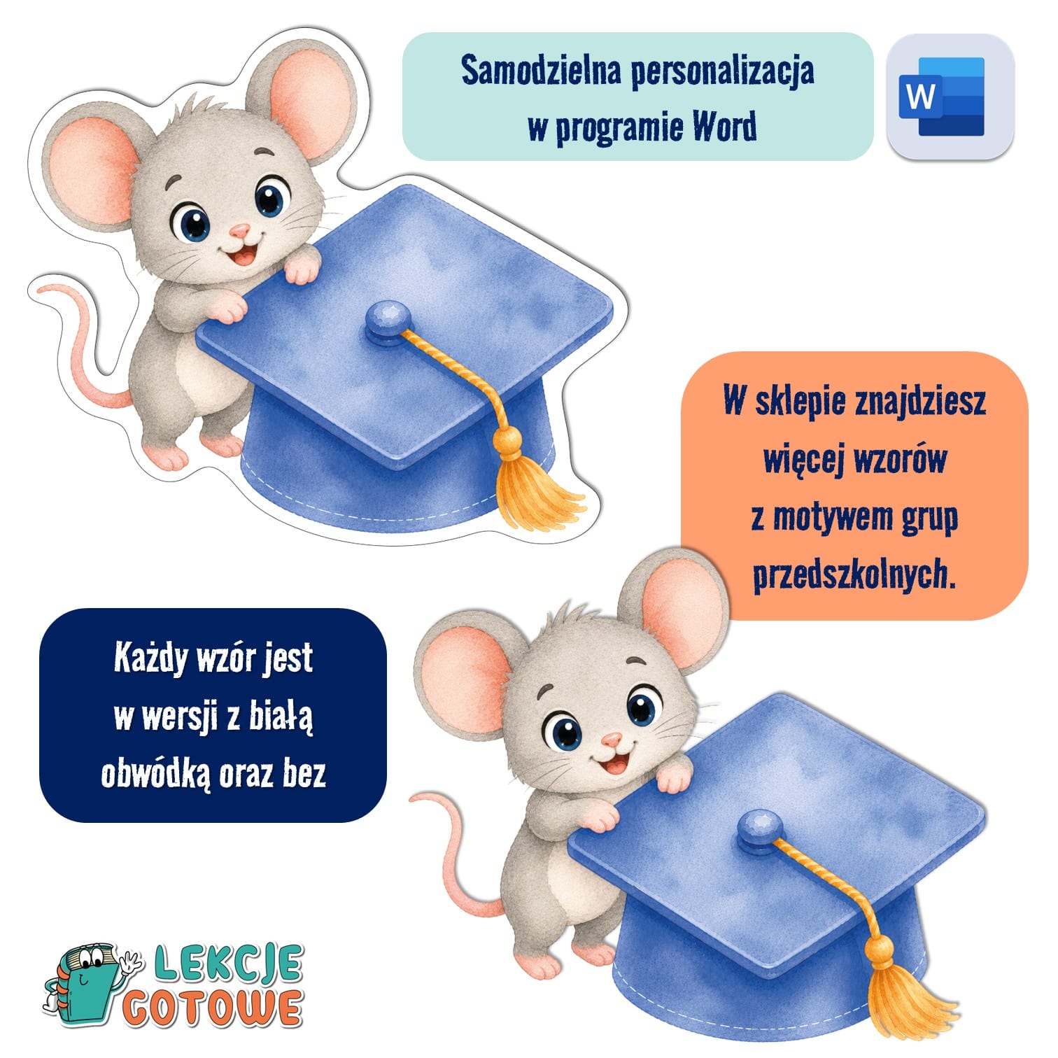 biret dla grupy przedszkolnej pdf dyplomy dyplom zakończenie roku przedszkole dla dzieci myszki myszy