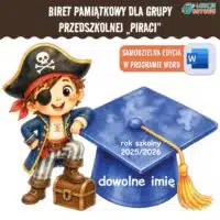 Piraci biret dla grupy przedszkolnej pdf dyplomy dyplom zakończenie roku przedszkole dla dzieci