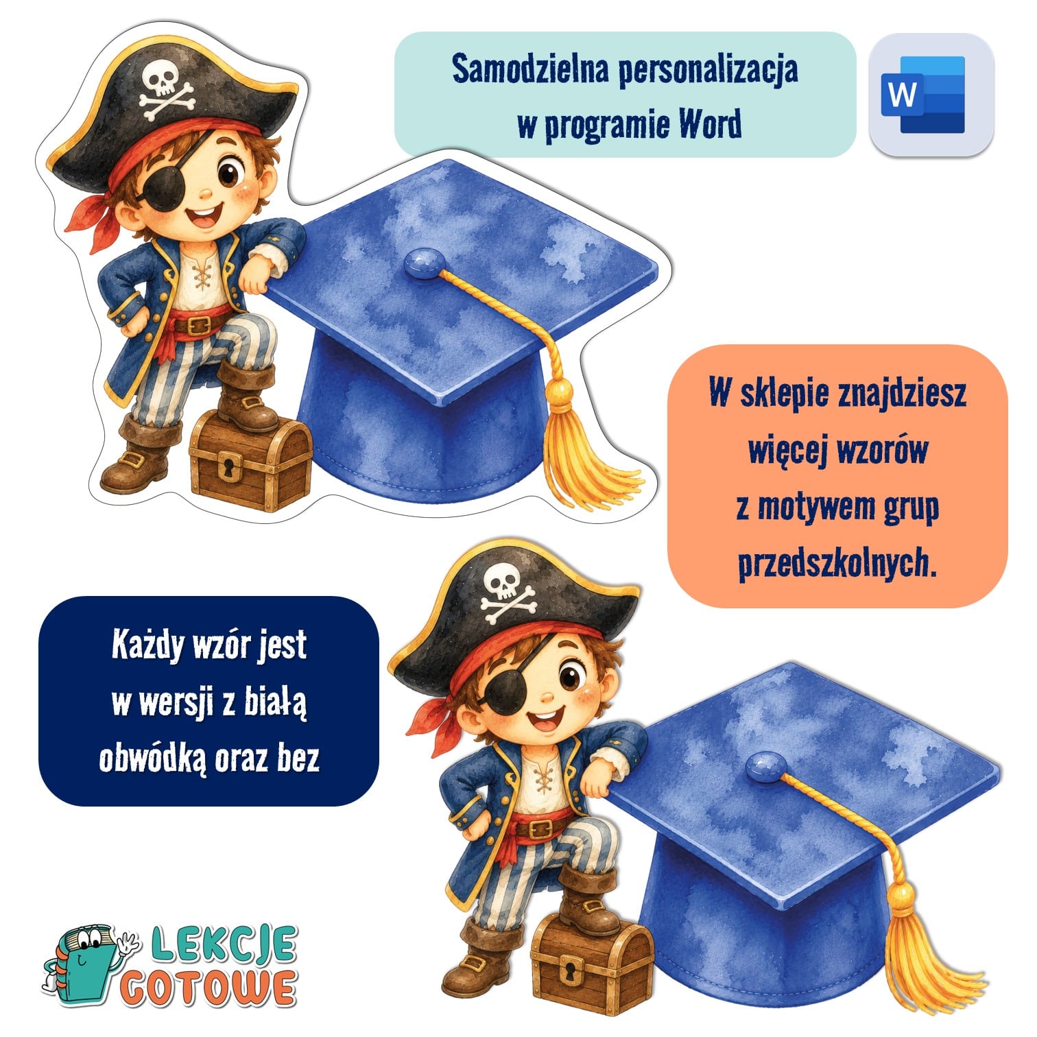 Piraci biret dla grupy przedszkolnej pdf dyplomy dyplom zakończenie roku przedszkole dla dzieci
