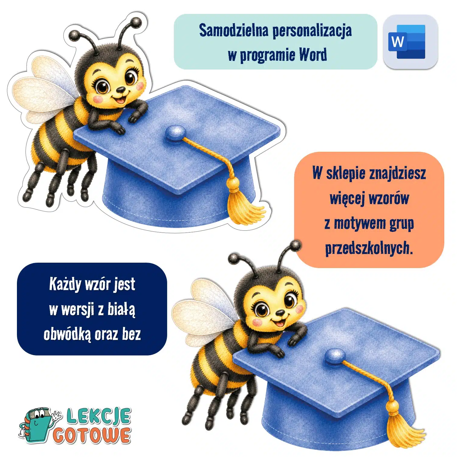 biret dla grupy przedszkolnej pdf dyplomy dyplom zakończenie roku przedszkole dla dzieci pszczółki pszczoły