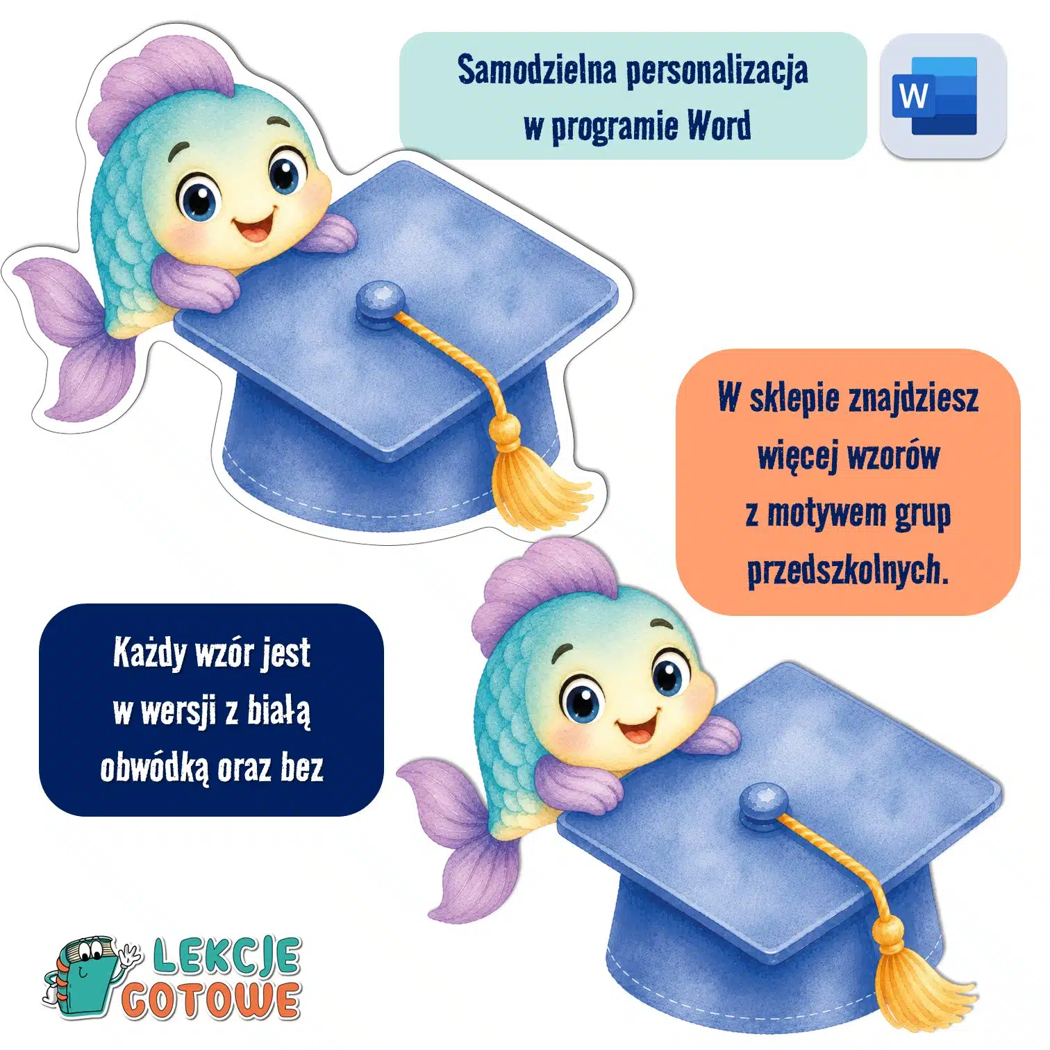 biret dla grupy przedszkolnej pdf dyplomy dyplom zakończenie roku przedszkole dla dzieci ryby rybki