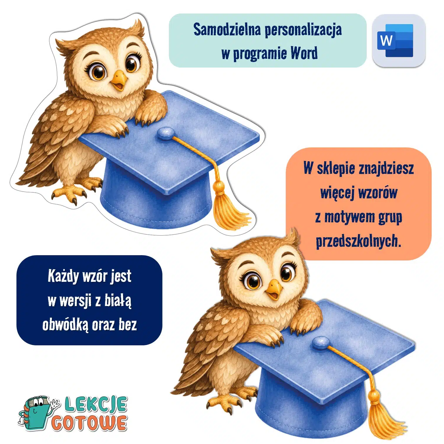 biret dla grupy przedszkolnej pdf dyplomy dyplom zakończenie roku przedszkole dla dzieci jagódki sówki sowy