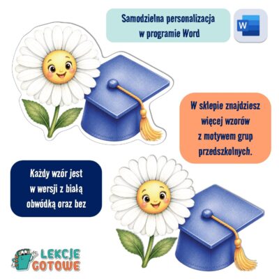 biret dla grupy przedszkolnej pdf dyplomy dyplom zakończenie roku przedszkole dla dzieci stokrotki