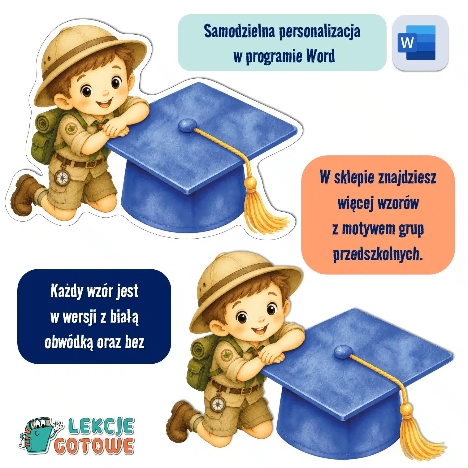 biret dla grupy przedszkolnej pdf dyplomy dyplom zakończenie roku przedszkole dla dzieci tropiciele