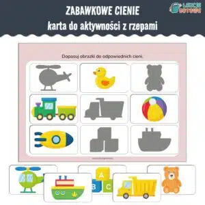 zabawkowe cienie karta aktywności z rzepami do lamibooka