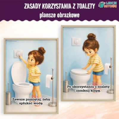zasady korzystania z toalety pdf plansze obrazkowe do druku do łazienki wc kodeks dla dzieci do pobrania