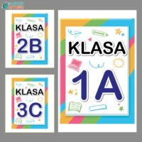 Oznaczenia klas tabliczki na drzwi