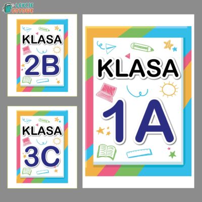 Oznaczenia klas tabliczki na drzwi