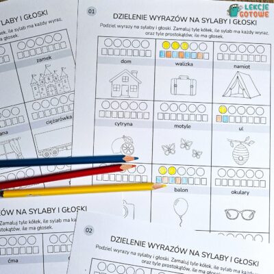 dzielenie wyrazów na sylaby i głoski karty pracy pdf