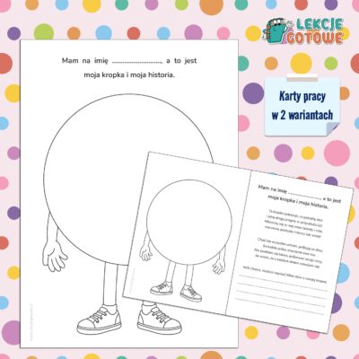 moja wyjątkowa kropka puste karty pracy