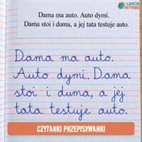 czytanki przepisywanki przykładowy tekst