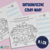 ortograficzne czary-mary karty pracy ortografia h ch